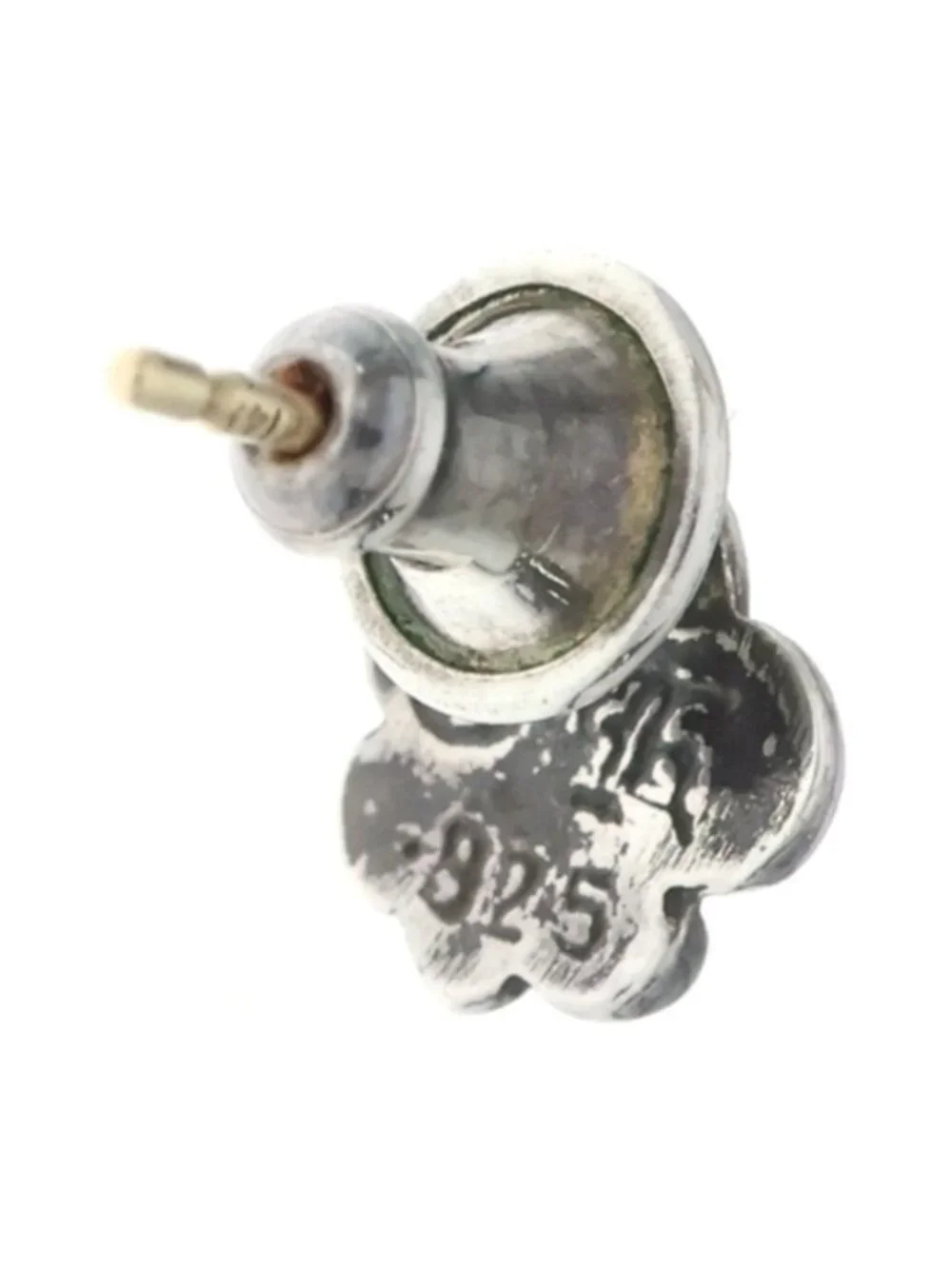 Chrome Hearts CO BS Flr BS Flare Stud Earrings Silver